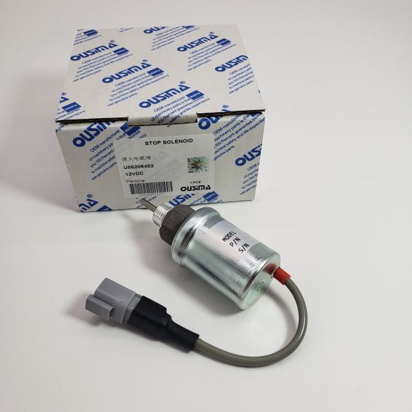 OUSIMA Flame-out solenoid valve U85206452 12VDC For Perkins Excavator Part Cut off Solenoid