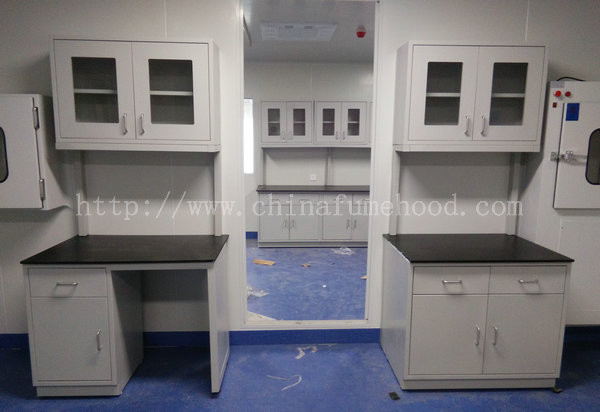 Cold Rolled Steel Lab Furniture Island Bench Smooth Frame 3000*1500*850mm