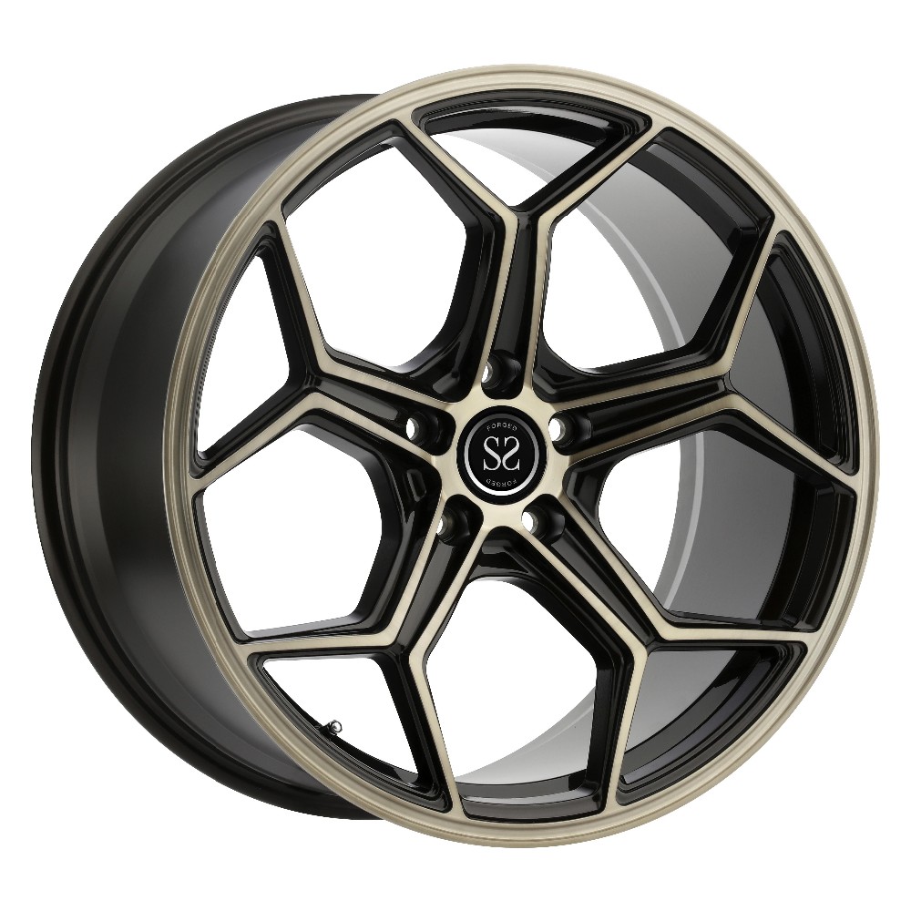 Custom 23 24 Black one piece forged wheels with 5x112 5x120 For BMW X5 X6
