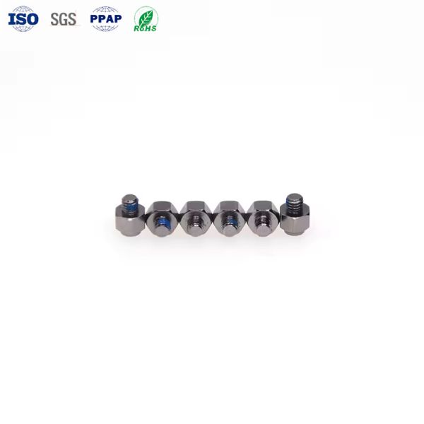 Custom CNC Turning Parts M0.8-M12 in Stainless Steel or Aluminum