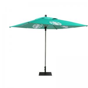 China Parasol Printed Patio Umbrellas , Promotional Branded Beach Umbrella on sale