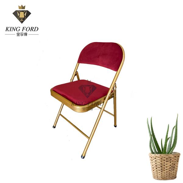 Quality 0.5CM Cushion Outdoor Folding Chairs Plastic Outdoor Dining Chairs 3.8KG for sale