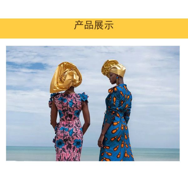 Spring New African Ethnic Clothing Cotton Printed Cloth Amazon Cross-Border Batik Fabric Wholesale