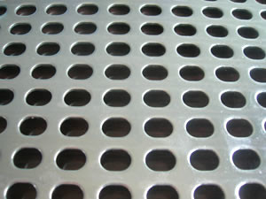 Construction Perforated Metal Mesh Sheet Panels 100mm Hole 0.3mm Thickness