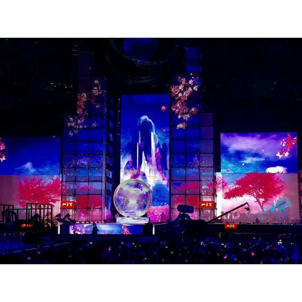 500 X 1000mm Led Wall Screen Display Outdoor Ip65 Ingress Rate With 3.91mm Pixel