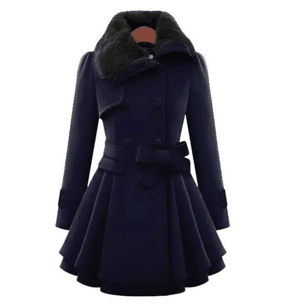 Plus Size Women′s Coats, Autumn Winter Ladies Trench Long Fur Puffer Girls Coat Jacket for Women