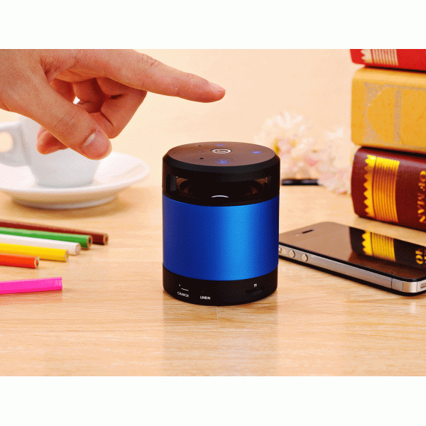 Gesture Recognition Bluetooth Hiking Speaker Rechargeable Bluetooth Speakers Cylinder