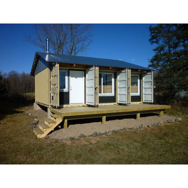 3 4 Layers Prefab Flat Pack Steel Storage Containers Flat With Sun Proof Roof