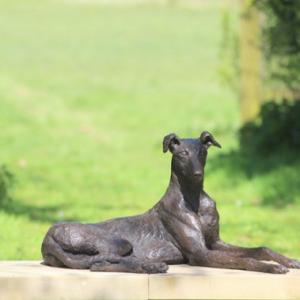 China Custom Pet Memento Statue Bronze Copper Dog Sculpture Classic Style wholesale
