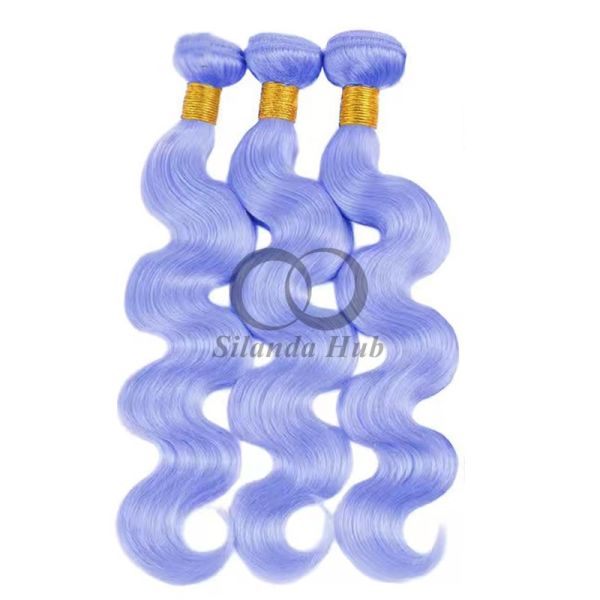 Purple Body Wave Remy Human Hair Bundles Sew In Weave Bundles Brazilian Bundle Deals
