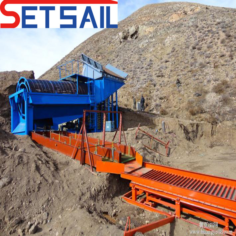 Land Mining Gold Machinery with Agitation Chute