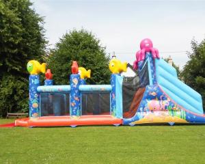 China Quadruple Stitching 1000D Inflatables Obstacle Course For Promotion wholesale