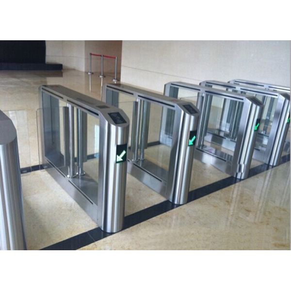 Direction Indicator Security Turnstile Gate Flap Entrance Electronic Fingerprint Type
