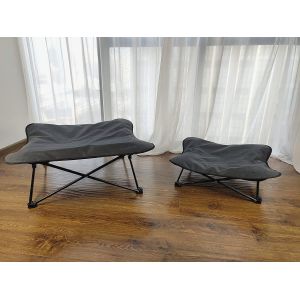 600D Collapsible Elevated Dog Bed 90cm Folding Dog Camp Bed