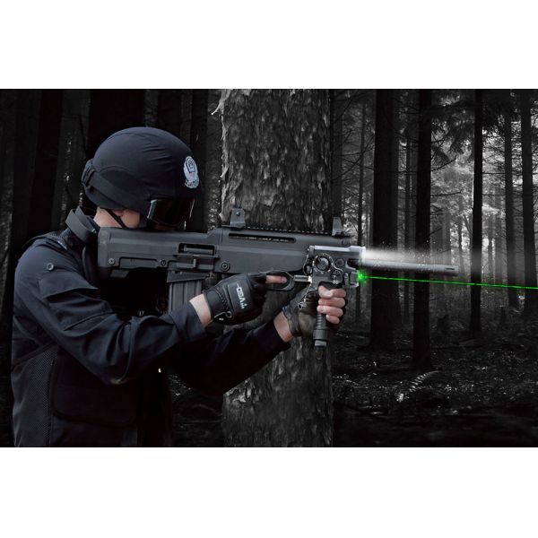 6061-T6 18650 Waterproof Tactical Flashlight 830nm With Laser Sight 6061-T6