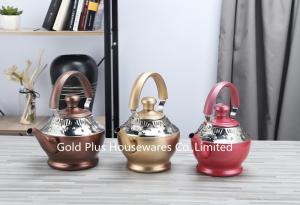 China 1L Kitchen accessory stainless steel gold coffee pot ancient greek classical style tea set coffee pot wholesale