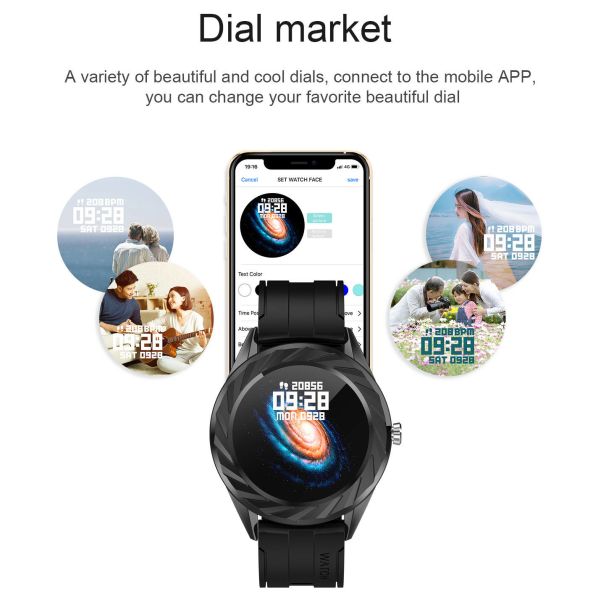 Men Smartwatch Bluetooth Call Heart Rate Monitoring Step Distance Fitness Tracker