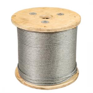 China 1/2 Inch Galvanized and Ungalvanized Steel Wire Rope 6X19 Iwrc with Tolerance ±1% wholesale