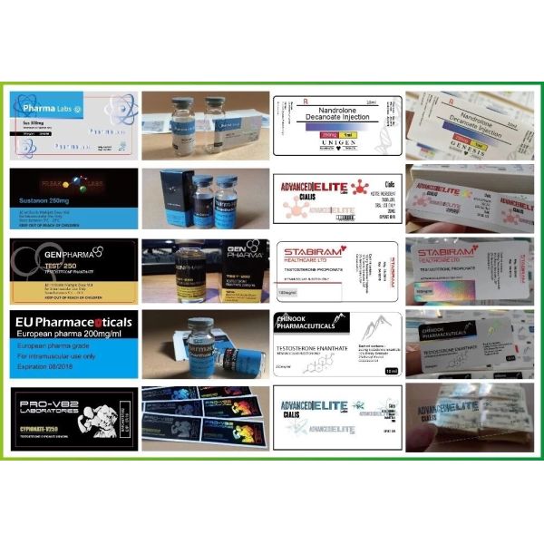 Semaglutide 8.0mg Hologram Laser Materail Peptide Small Bottle Labels