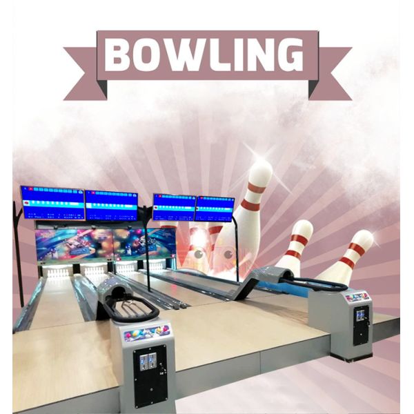 Amusement Game Bowling Alley Machine 220V 280W With Video