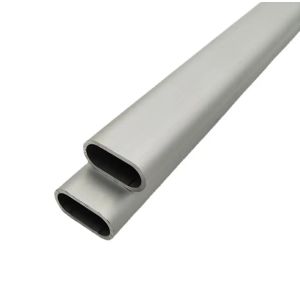 Anodized Oxidation Aluminum Alloy Tube Telescopic Flat Sided Oval Aluminum