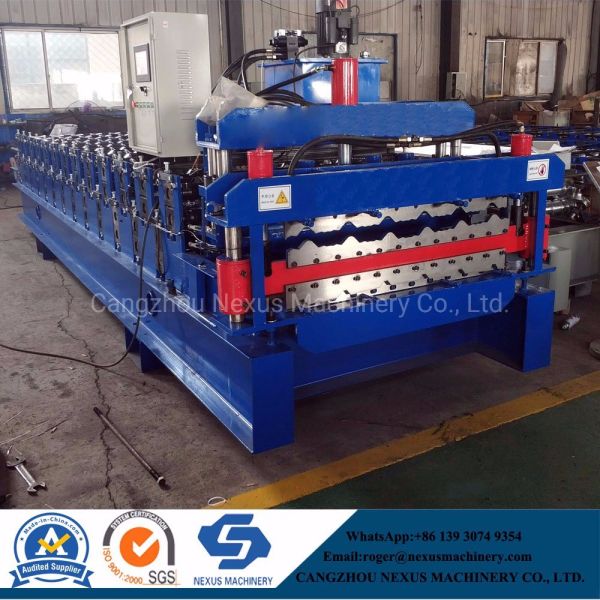 Double Deck Roofing Roll Forming Machine with Automatic Stacker/Metal Profile Sheet Making Machine