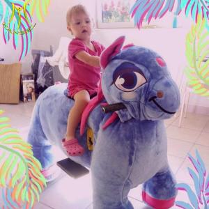 China Hansel outdoor playground walking plush children's electric animal toy wholesale