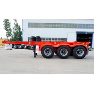 China Heavy-Duty Container Chassis Semi-Trailer Truck Optimal Strength for Global Shipping on sale