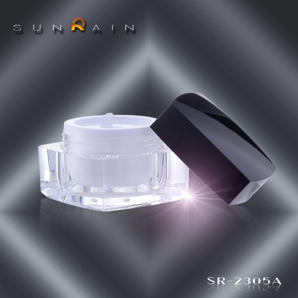 Quality Glass empty Plastic Cosmetic Jars SR- 2305 cosmetic containers and jars for sale