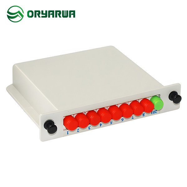 FC UPC 1X8 Fiber Optic Cassette PLC Splitter ABS Material