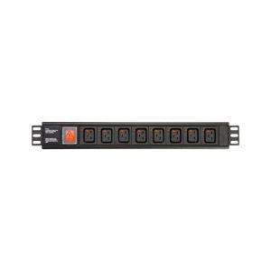 8 Way IEC Type PDU Extension Socket With On/Off Switch