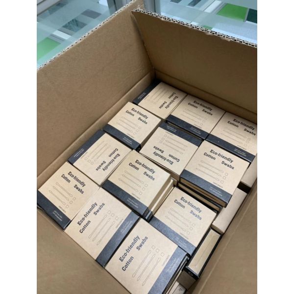 Disposable Wooden 100pcs Bamboo Cotton Buds Swab