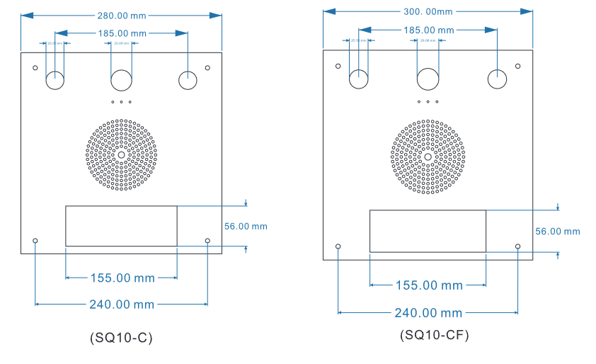 Two Way Talkback IP Network Speaker 2 Flasher Surface Mounted Speaker