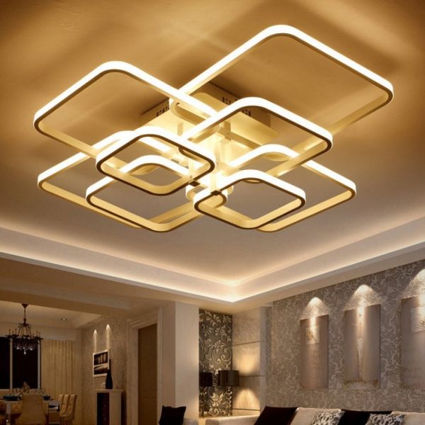 Aluminium Intelligent Dimming Modern Led Ceiling Lights