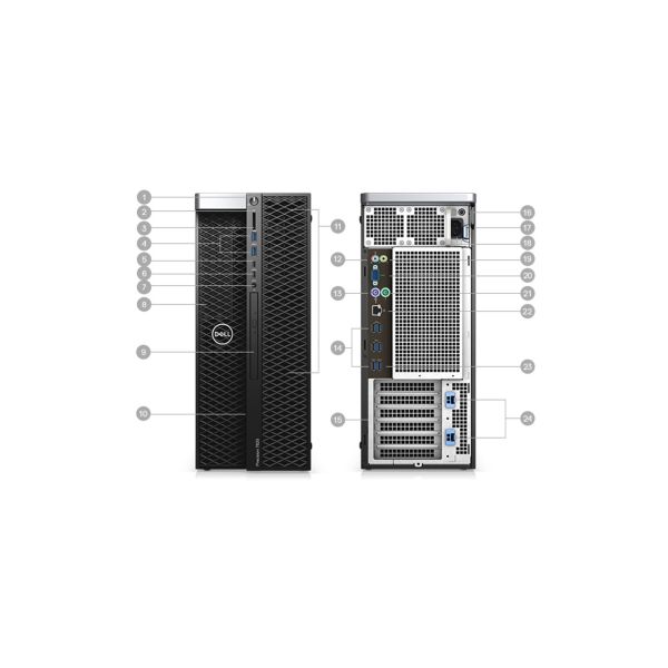 Dell Precision 5820 Tower Workstation with Intel W-2223 8GB RAM 256GB M.2 425W Xeon PC
