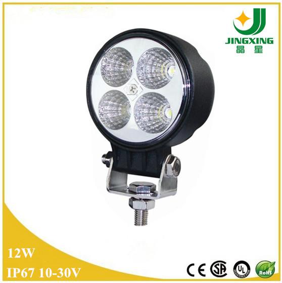 Quality 12V LED Offroad Driving Light 3 inch 12W Round 4D LED Work Lamp for sale