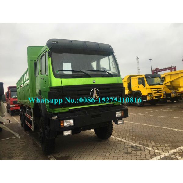 Green 6x4 30 Ton 380hp Heavy Cargo Truck Side Wall Vehicle With Weichai Engine