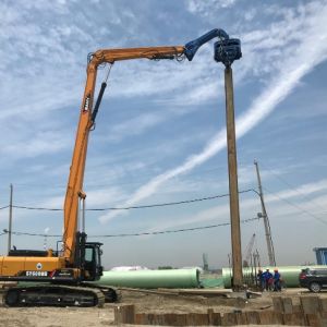 China Flexible Control Hydraulic Pile Driver High Efficiency Quick Running Speed wholesale