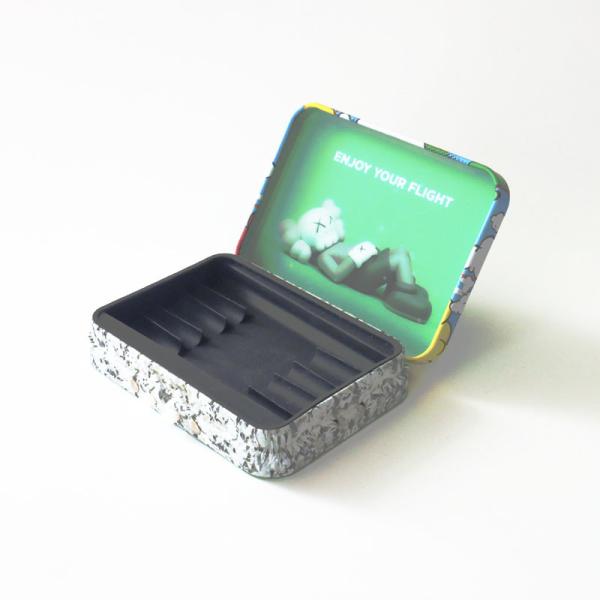Quality Rectangular Child Resistant Tin Box With Matte Finish for sale