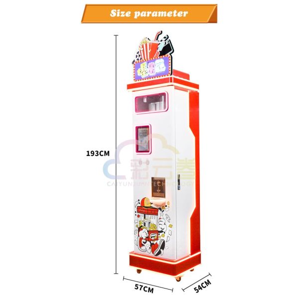 5.6Kg Capacity Automatic Popcorn Dispenser Stainless Steel With LCD Display