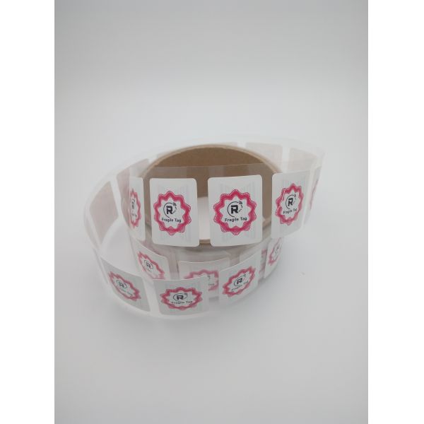 RFID Fragile label Paper Blank RFID Label easy for tear apart