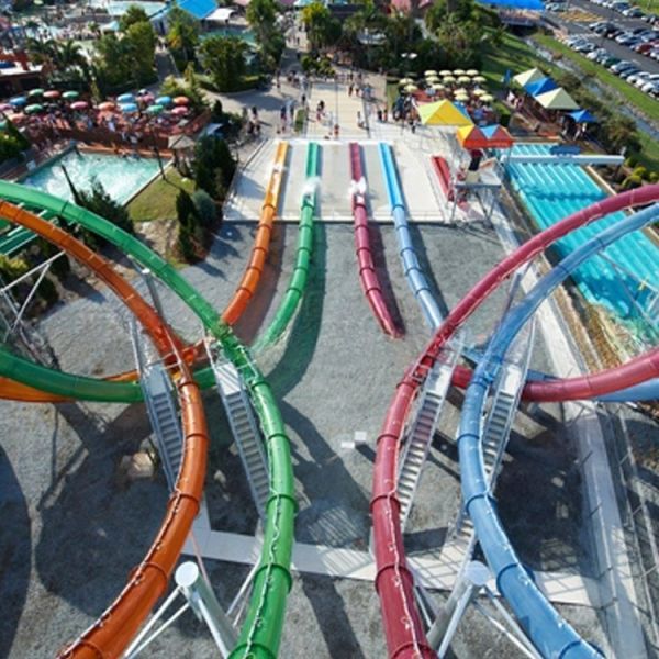 Fiberglass Aqualoop Body Water Slide for Amusement Park