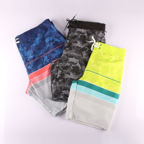 Custom Mens Casual Cotton Shorts Male Summer Beach Wear Swim Shorts