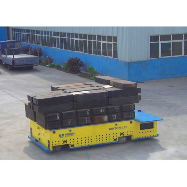 Heavy Load Steel Rail Wheels Heavy Duty Industrial Carts Motorized Transfer Trolley