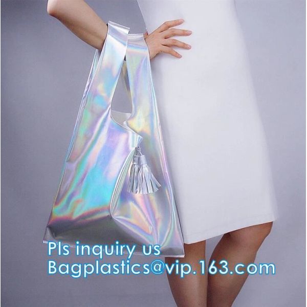 Handbags Shoulder Tote Holographic PVC Beach Bag,Jelly Bag Women Fashion Handbags Lady Shoulder Bags,Women Sling Bag Sum