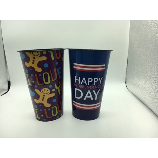 Diposable Plastic Tea Cups Food Grade Iml Plastic Coffee Cup With Lid