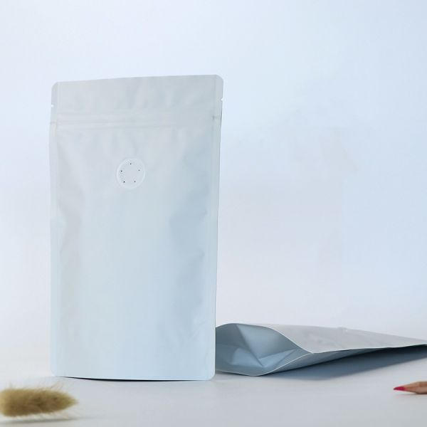 Exhaust Valve Zipper 500g Stand Up Coffee Pouches