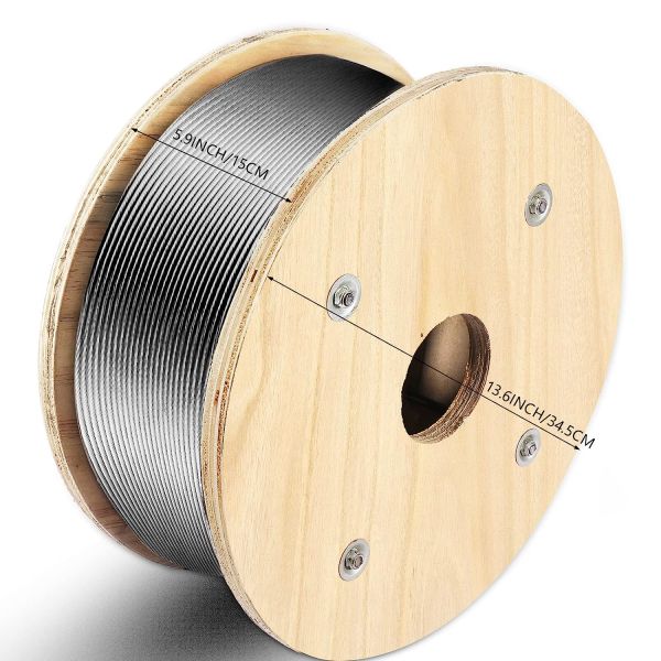 5/32 Galvanized SS304 316 3mm 12mm 7X7 Steel Wire Rope Rope 2mm 6mm 7mm Stainless Steel Wire Cable