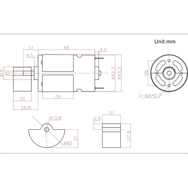 RS 775 Electric DC Vibration Motor High Torque 9300RPM For Drill Screwdriver Tool
