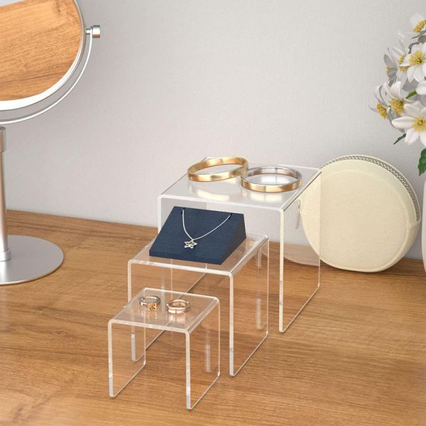 Wholesale Transparent Acrylic U-Shaped Stand With Nordic Minimalist Design For Desktop Storage And Display